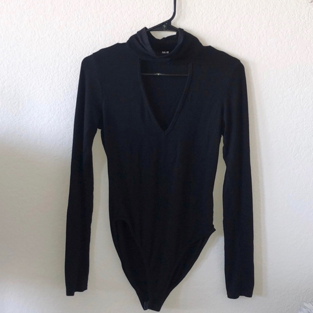 Urban Outfitters Out from Under Black Bodysuit Med